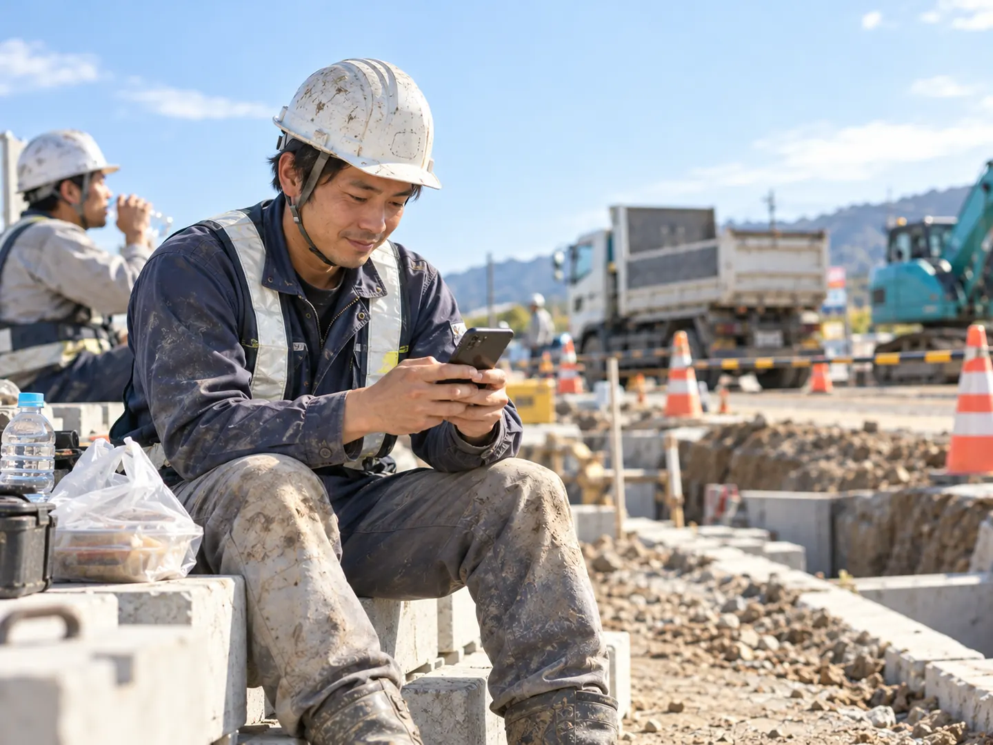 現場で日報を送る