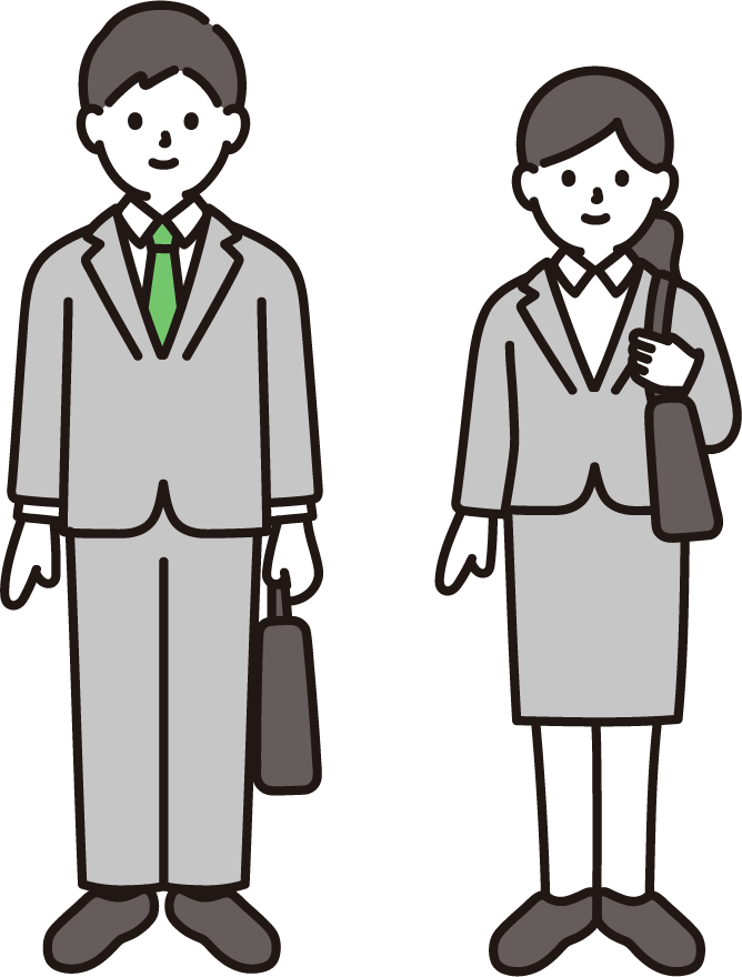 新しく入社した社会人のイラスト